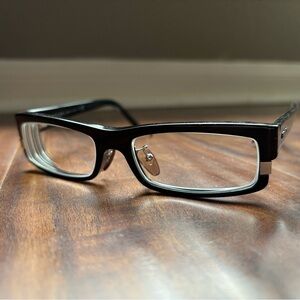 Prada Black Rectangular Glasses